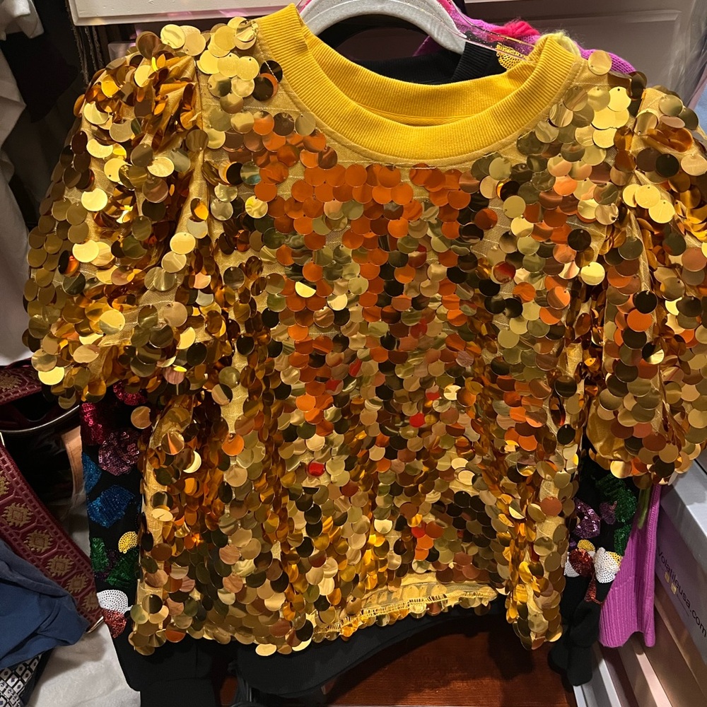 Queen of Sparkles- Gold Mermaid Sequin- M